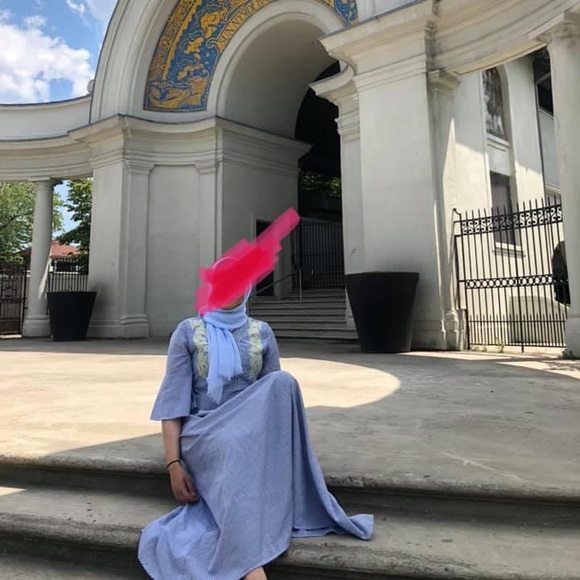 Blue maxi dress - Picture 3 of 3